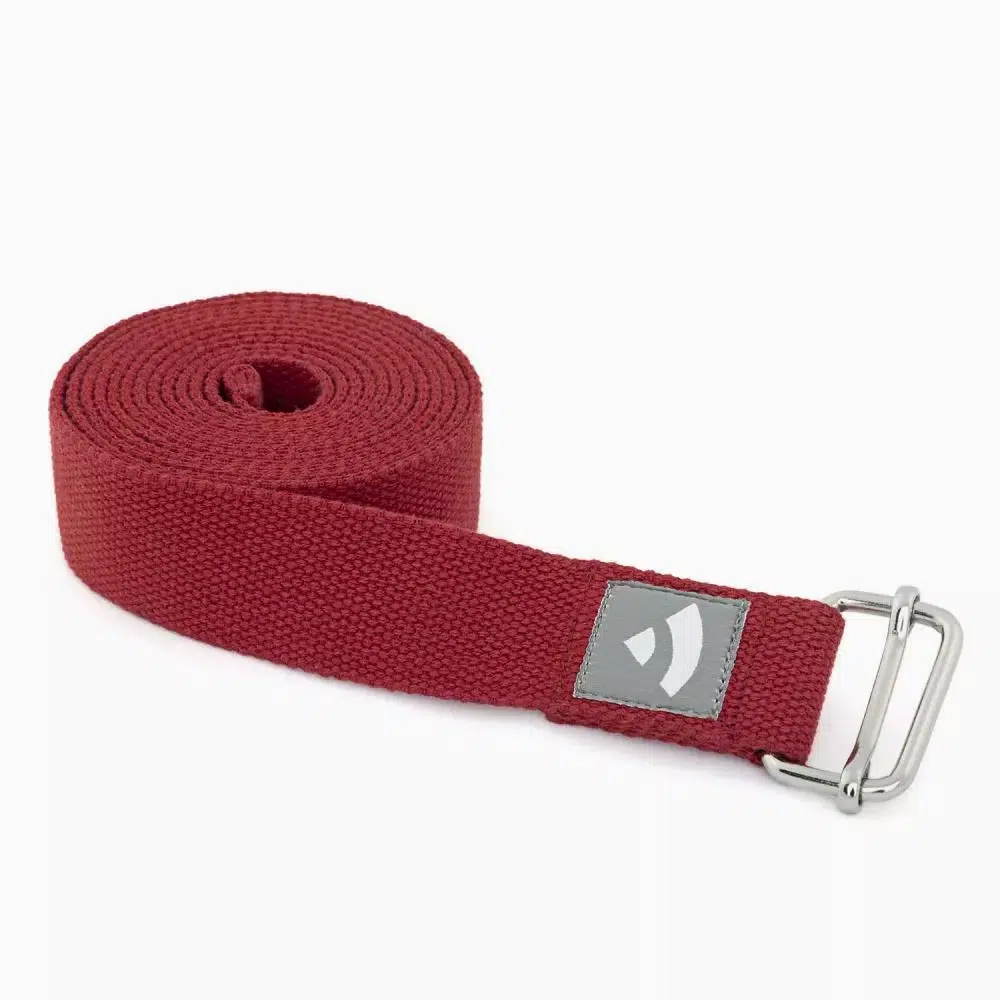 Bodynova Yogagurt ASANA BELT 2,5 m in Weinrot