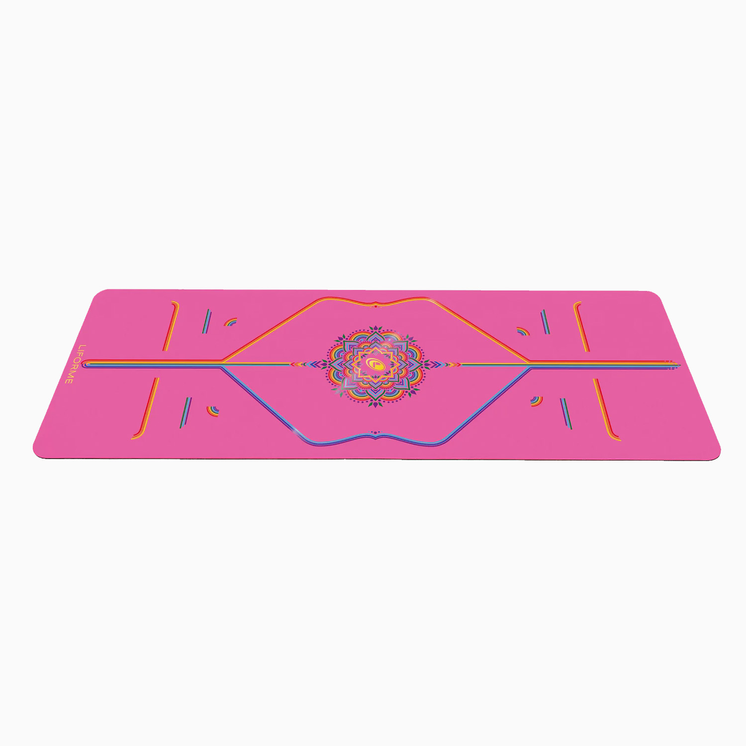 Liforme Yogamatte Gratitude Pink Rainbow