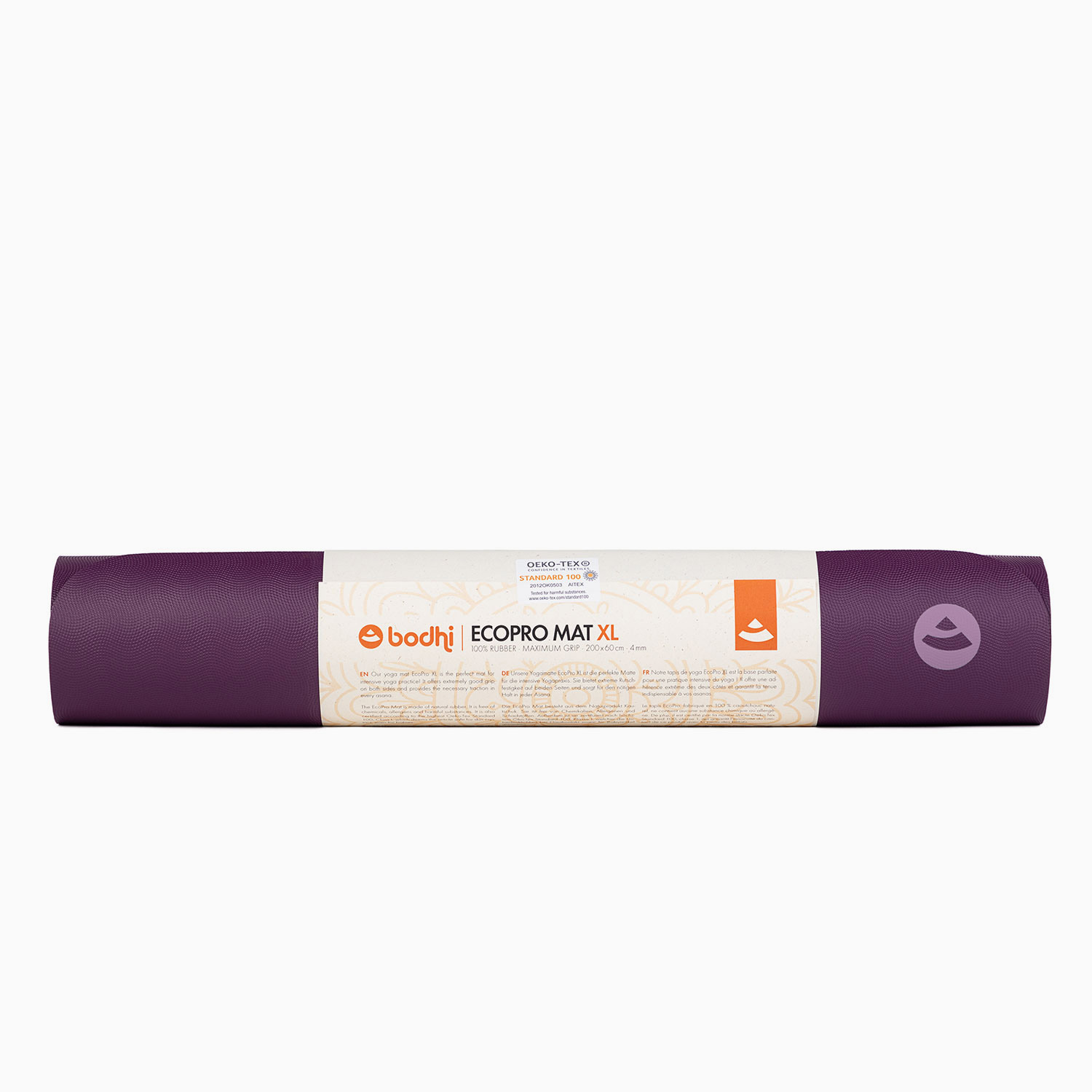 Yogamatte EcoPro XL Naturkautschuk Violett