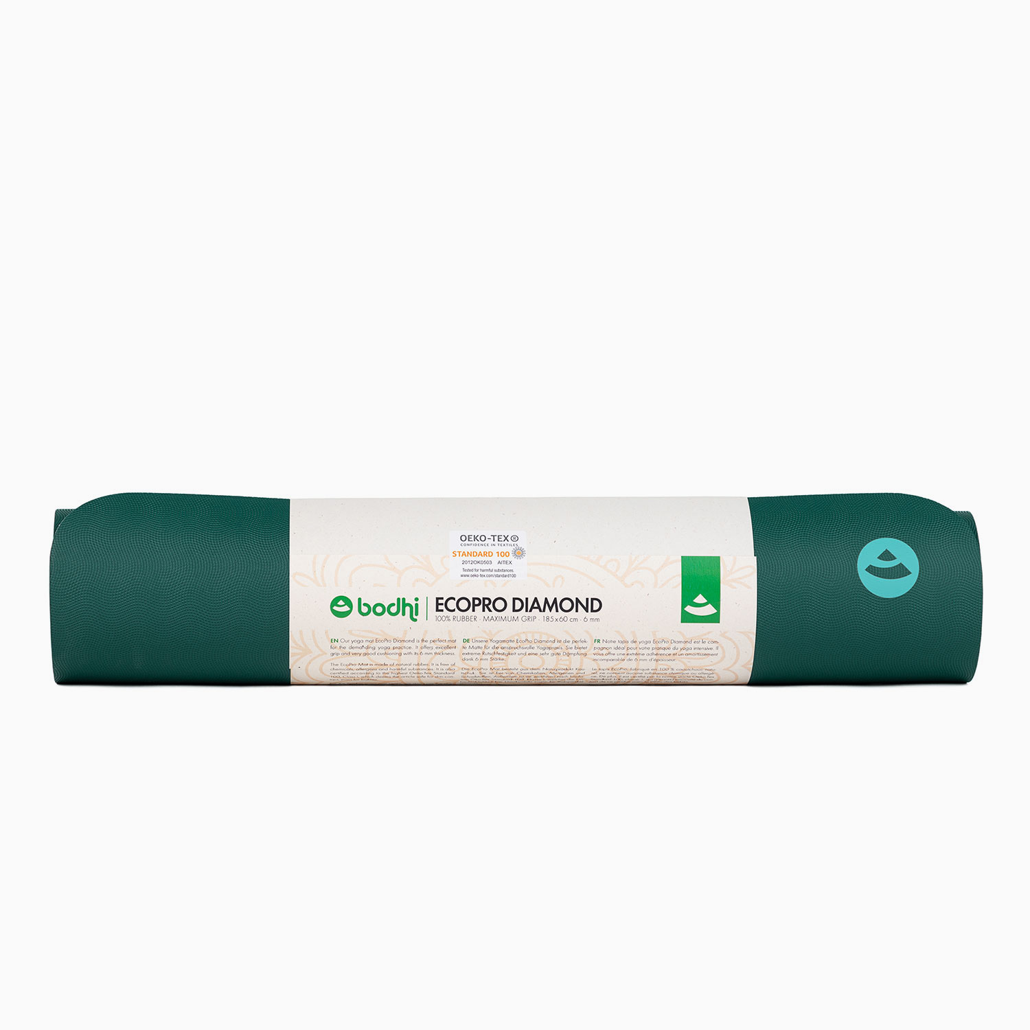 Yogamatte EcoPro Diamond Naturkautschuk Jungle Green