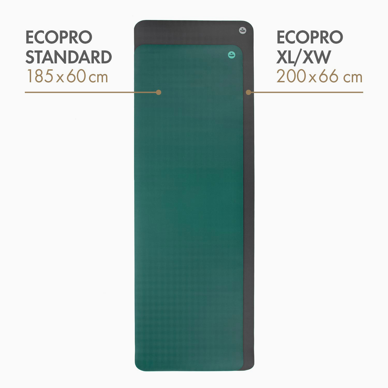 Yogamatte EcoPro XL XW Naturkautschuk Jungle Green