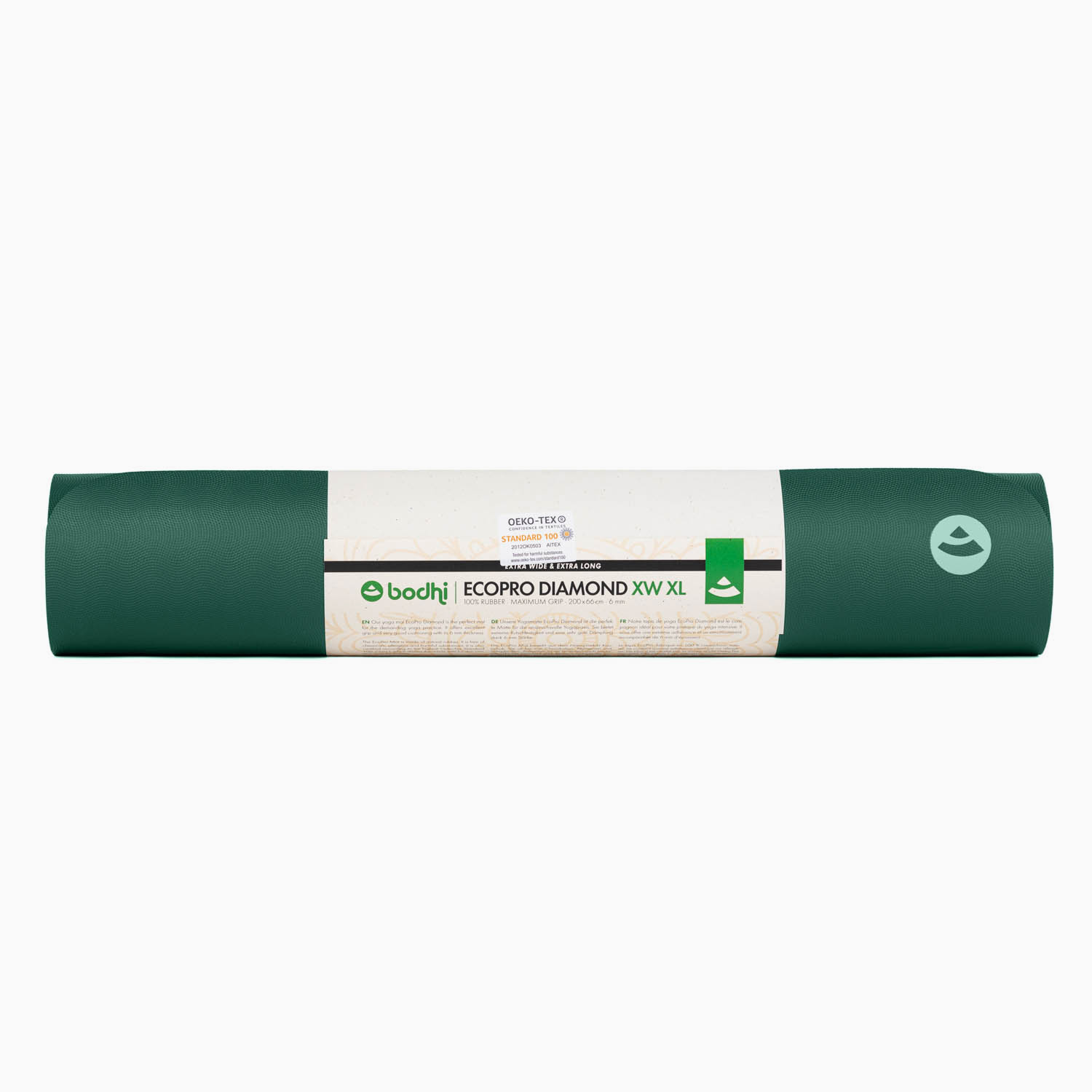 Yogamatte EcoPro Diamond XL XW Naturkautschuk Jungle Green
