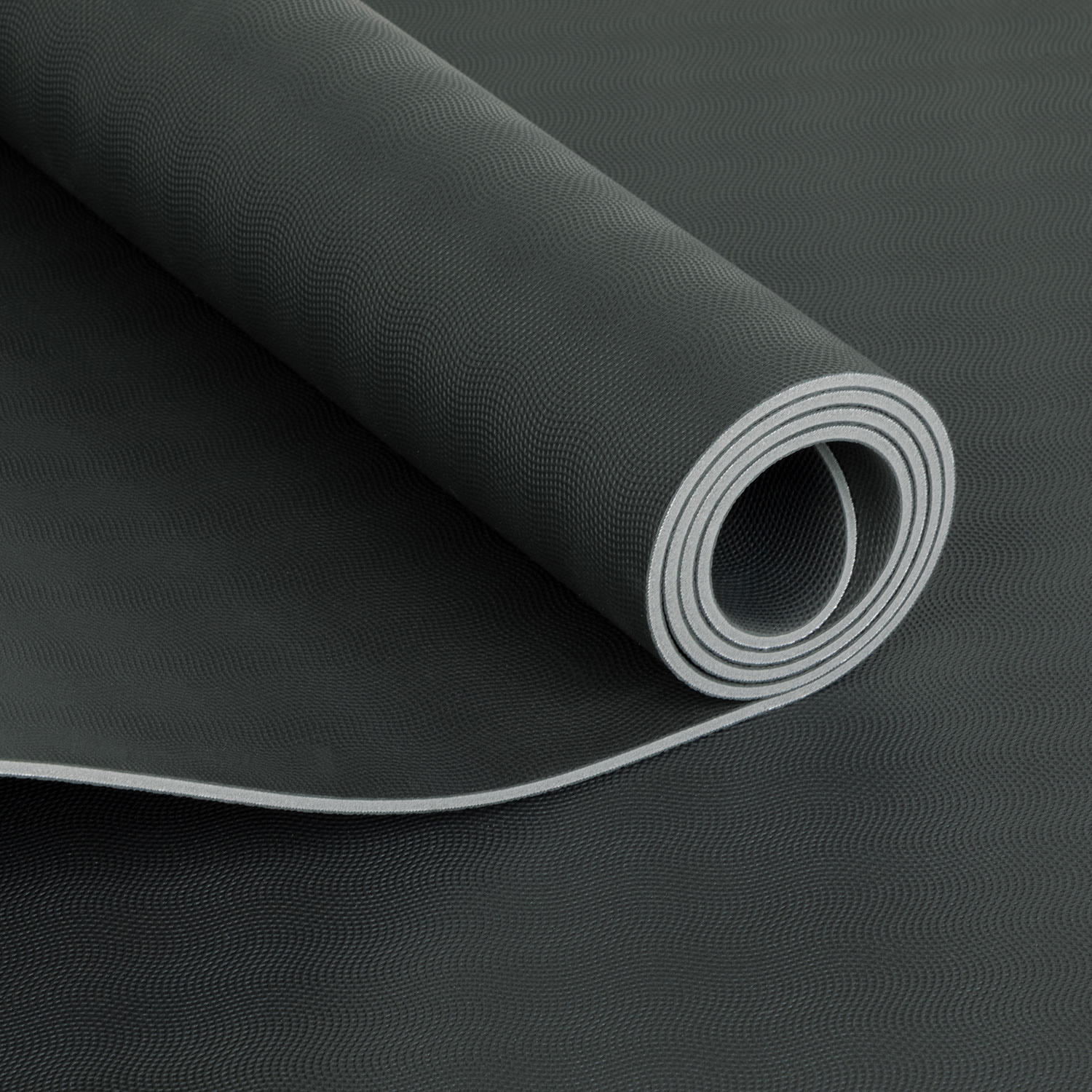 Yogamatte EcoPro Naturkautschuk Schiefergrau